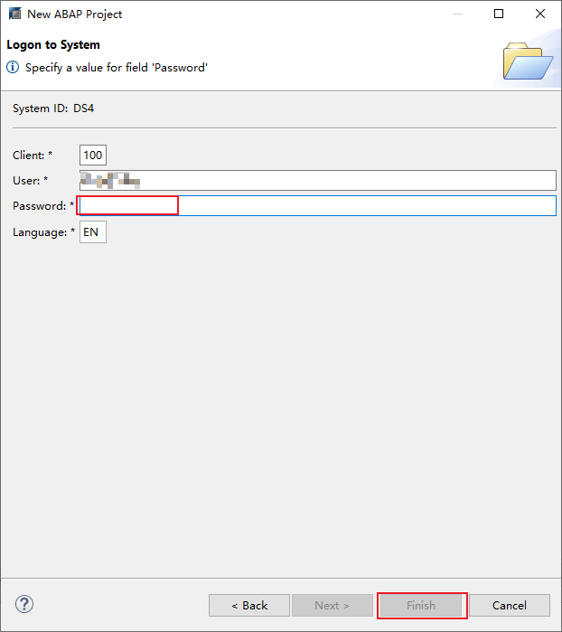 14.Hana Studio填写登录密码